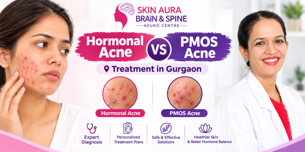 Hormonal Acne vs PMOS Acne treatment in gurgaon