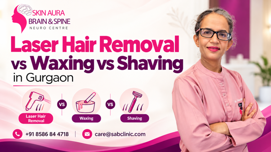 Laser Hair Removal vs Waxing vs Shaving in Gurgaon